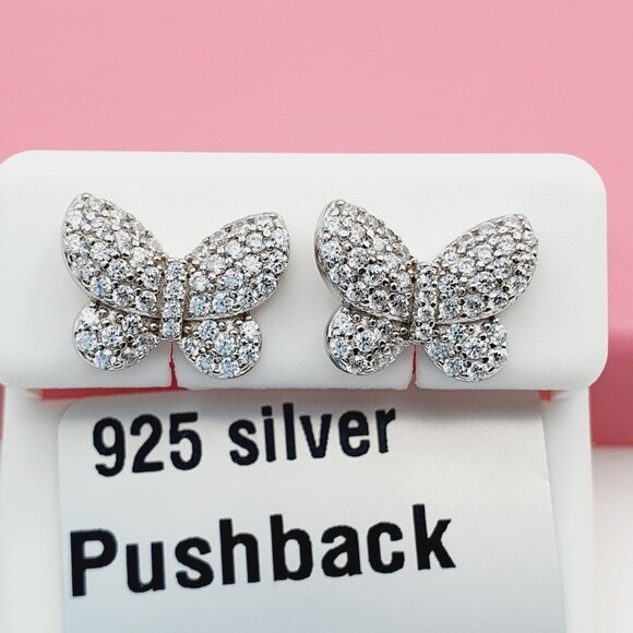 925 Sterling Silver Cubic Zirconia Earrings, U19254524 - Picture 3 of 10